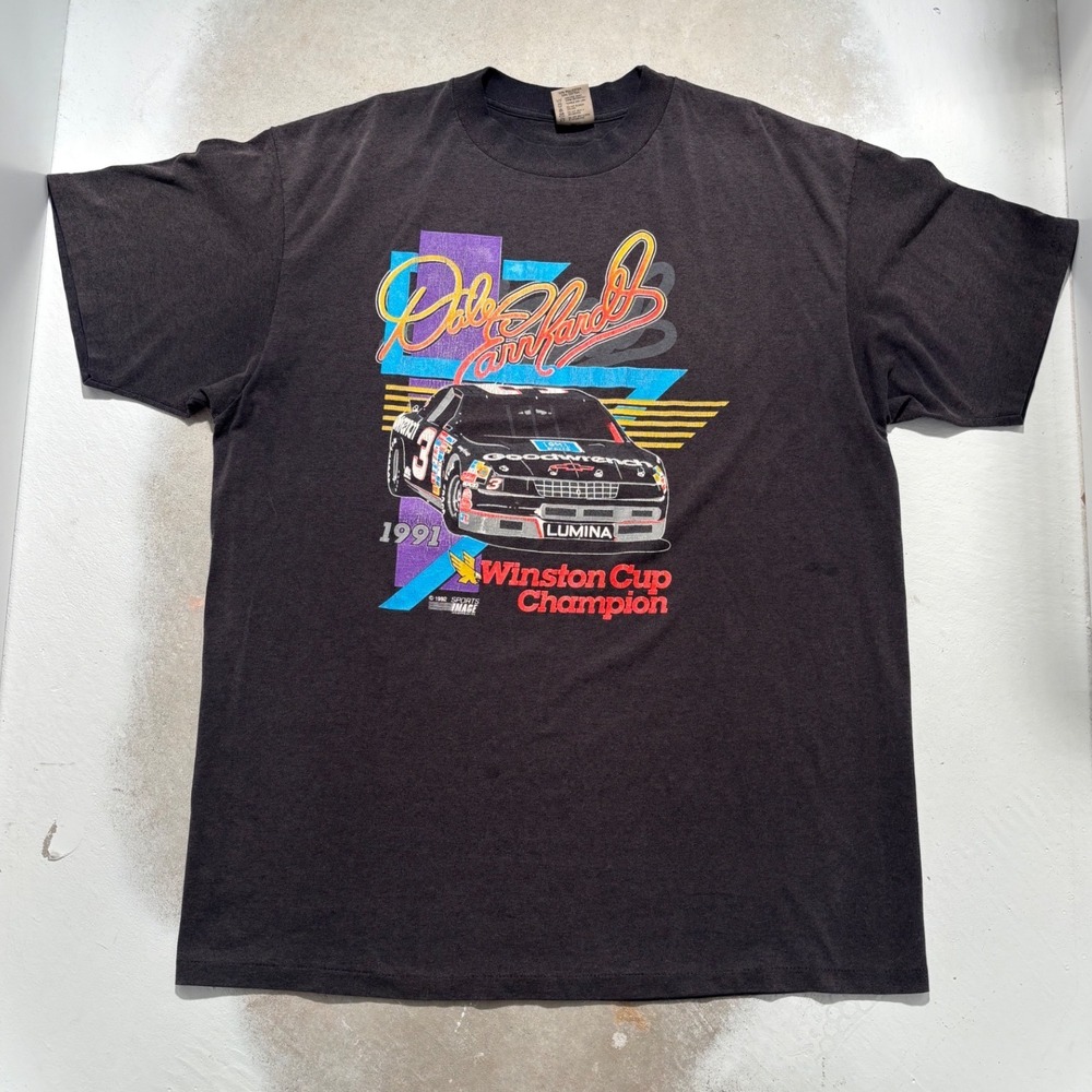 Vintage 1992 Dale Earnhardt Winston Cup Champion T-Shirt 1991 Lumina Delta XXL
